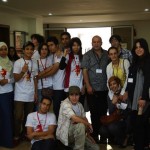 Monsieur Cherifi et ses étudiants, Université Ibn' Tofail, Kénitra Maroc 2011.